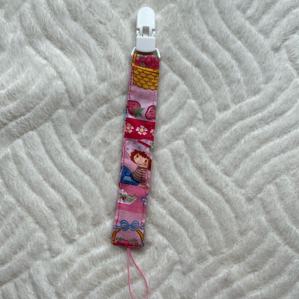 Strawberry Shortcake pacifier clip